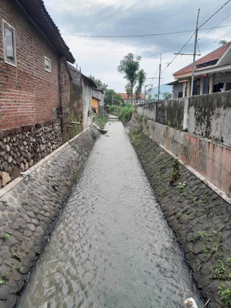istock River in the village 1449542301