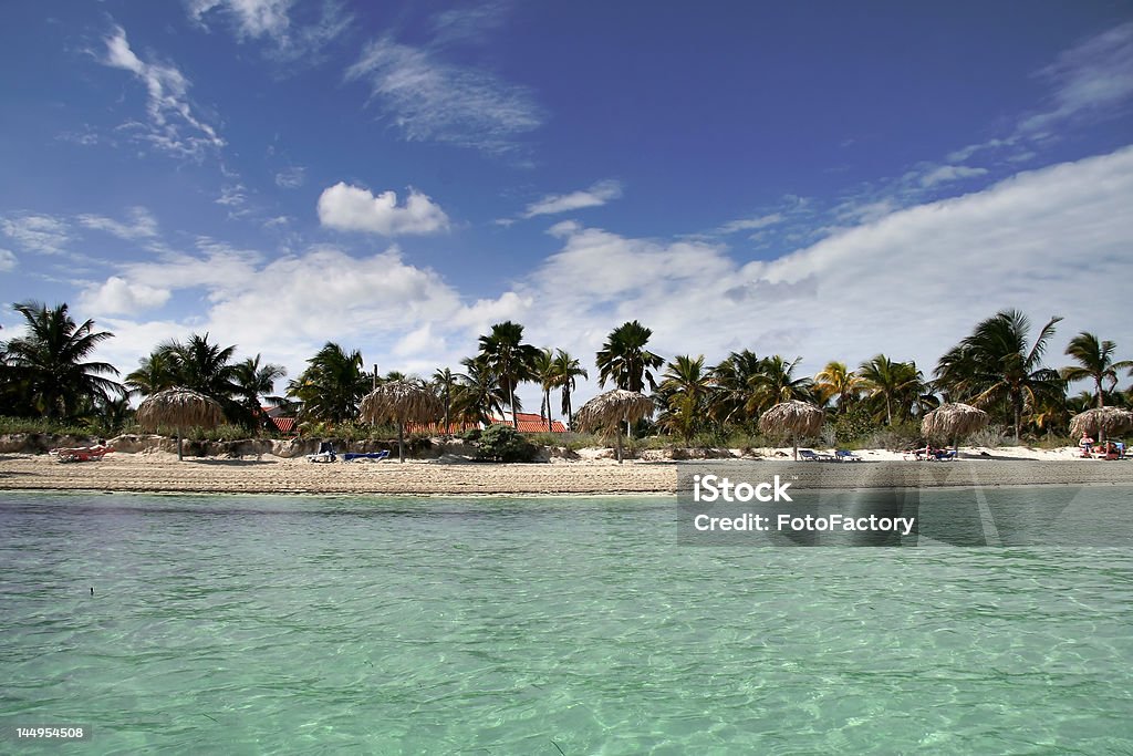 Tropical paradise Tropical paradise, beach, sand, blue sky Atlantic Ocean Stock Photo