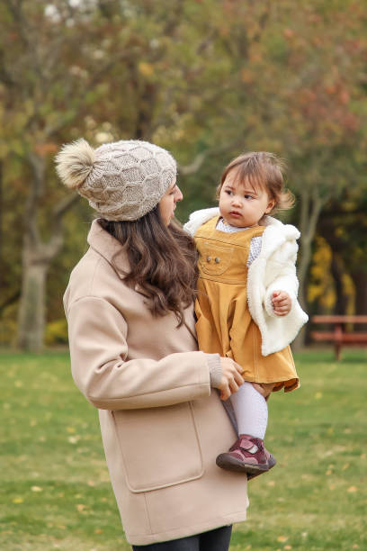 istock A mother and her baby in autumn 1449546465