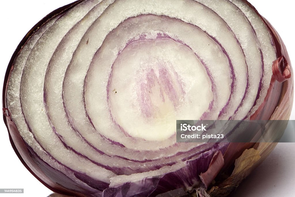 Purple onion isolated on white Close-up Stock Photo