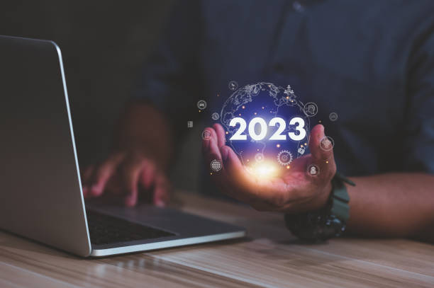 istock Black businessman using computer and new technology, internet education, online course, online learning concept in 2023 1449550076