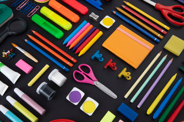 School Supplies Background