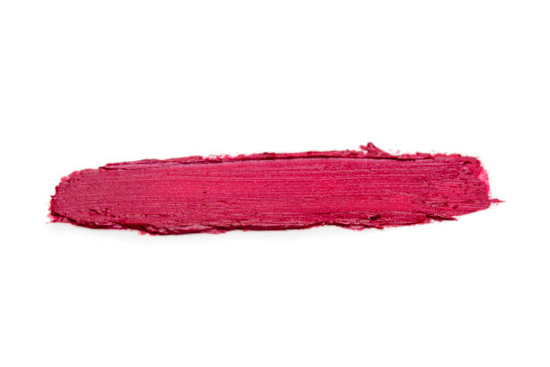 istock Lipstick smear smudge swatch isolated on white background 1449553041