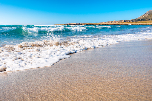 The beach near the village of Macari. The northern part of the island of Sicily, around the Town of San Vito Lo Capo.
