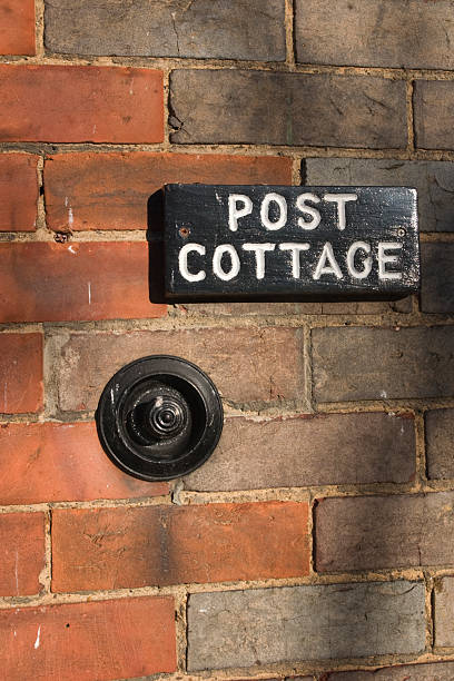 istock House sign and Bell Push 144955605