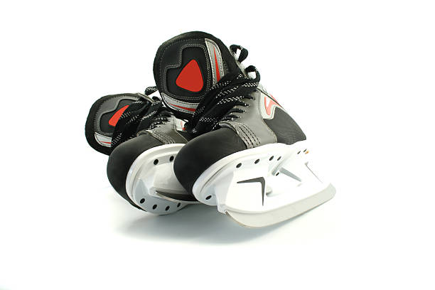 istock Hockey skates isolated on white 144955883
