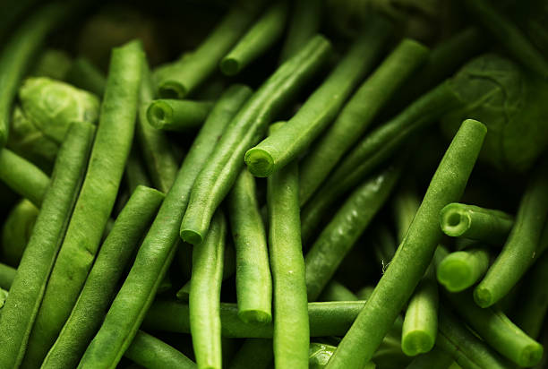 Chopped Green Beans stock photo