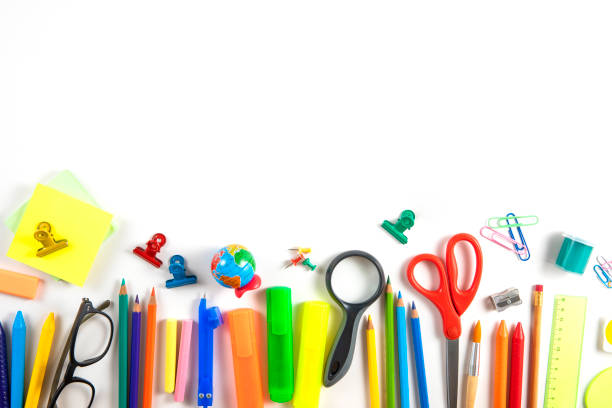 istock School Supplies on White Background 1449564691