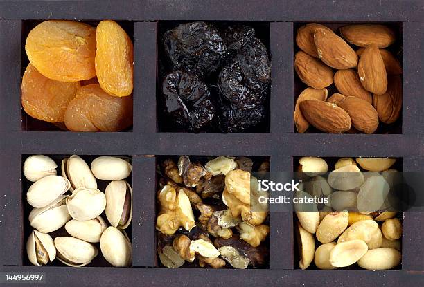 Group Of Nuts Stock Photo - Download Image Now - Almond, Apricot, Bazaar Market