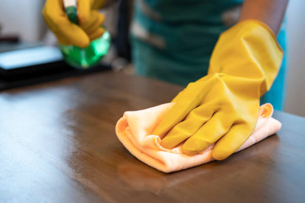 istock Part of woman clean kitchen table at home 1449573698