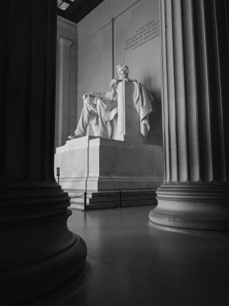 istock Lincoln in a Chair in Monochrome 1449574026