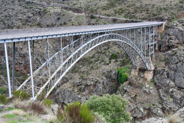 istock PIno bridge over Douro river, also known as Requejo iron Bridge, Castile and Leon, Spain Arribes del Duero 1449575731