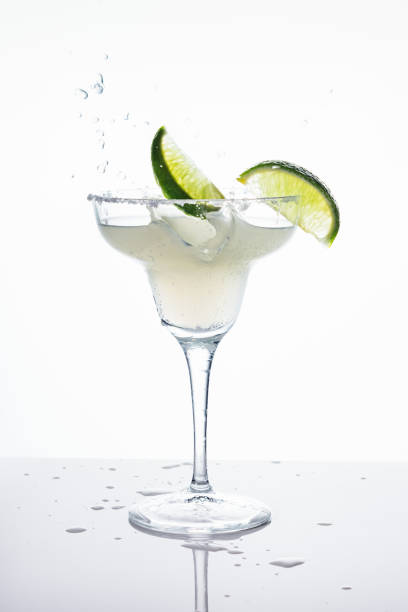 istock Margarita cocktail garnished with lime. 1449576821