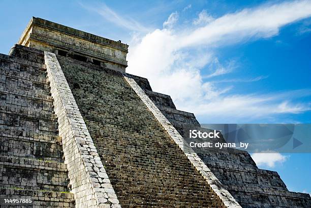 Chichen Itza Yucatán Castelo Declive Do México - Fotografias de stock e mais imagens de América Latina - América Latina, Ao Ar Livre, Arcaico