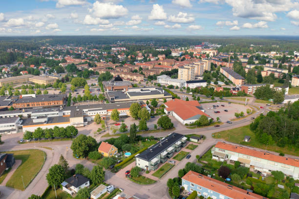 istock Aerial view of Hallstahammar 1449578947