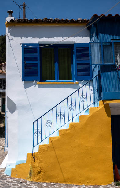 istock Greek colourfull house 1449579814