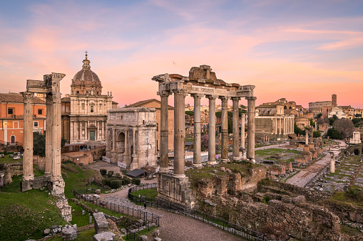 Roma, Italia en el histórico Foro Romano photo
