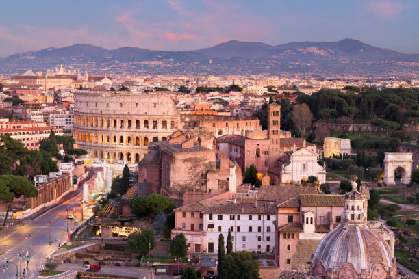 istock Rome, Italy view towards the Colosseum 1449586397