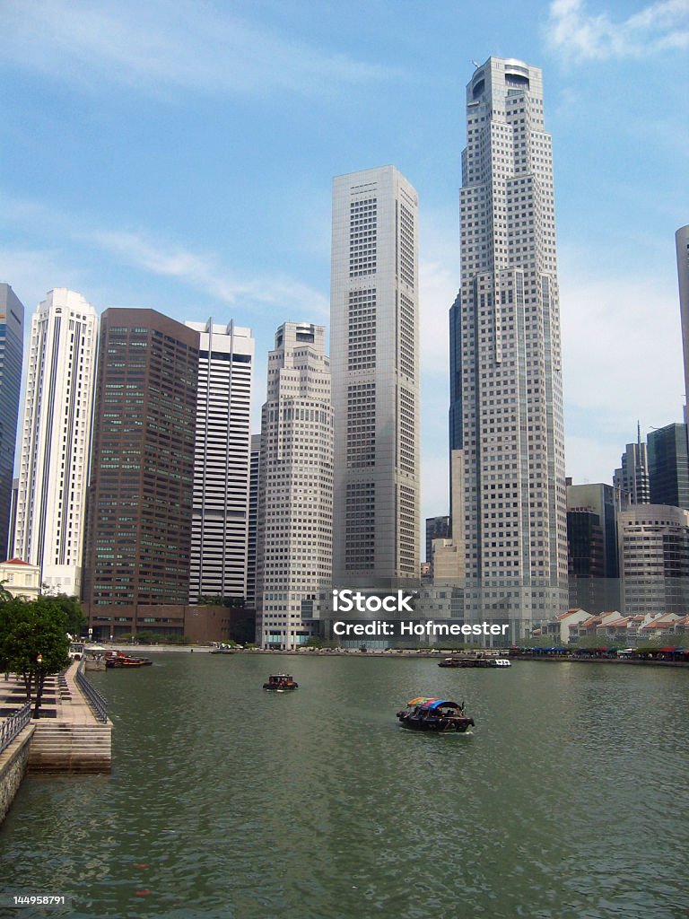 Business district w Singapurze - Zbiór zdjęć royalty-free (Architektura)
