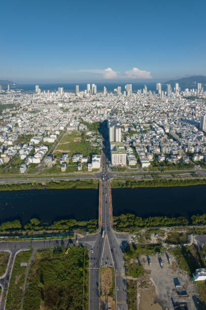 istock Drone view Quan Truong bridge 1449596587