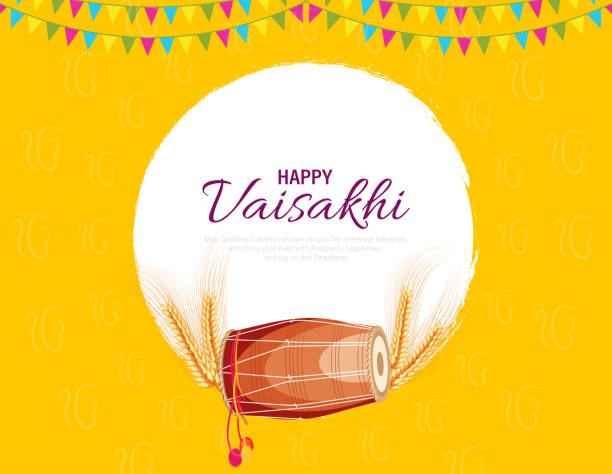 feier des punjabi-festivals vaisakhi oder baisakhi hintergrund - india indian culture traditional culture dancing stock-grafiken, -clipart, -cartoons und -symbole