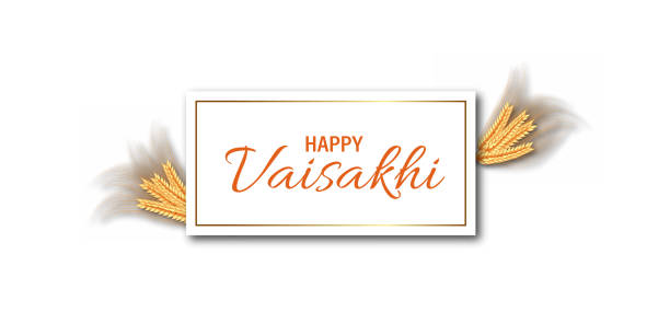 Celebration of Punjabi festival Vaisakhi or Baisakhi background illustration of Punjabi New Year Happy Baisakhi banner Kurta stock illustrations