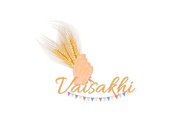 Celebration of Punjabi festival Vaisakhi or Baisakhi background illustration of Punjabi New Year Happy Baisakhi banner Kurta stock illustrations