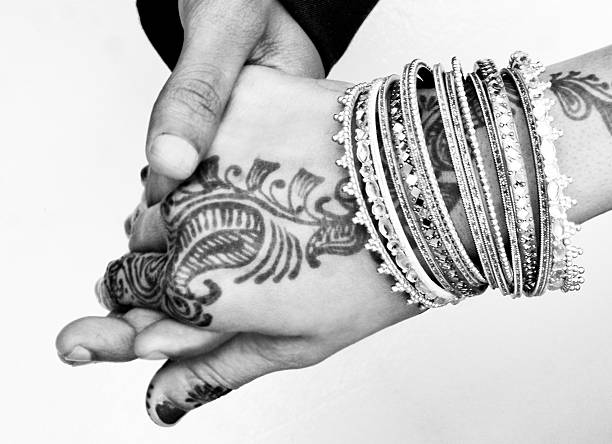 tenant hands2 - wedding indian culture pakistan henna tattoo photos et images de collection