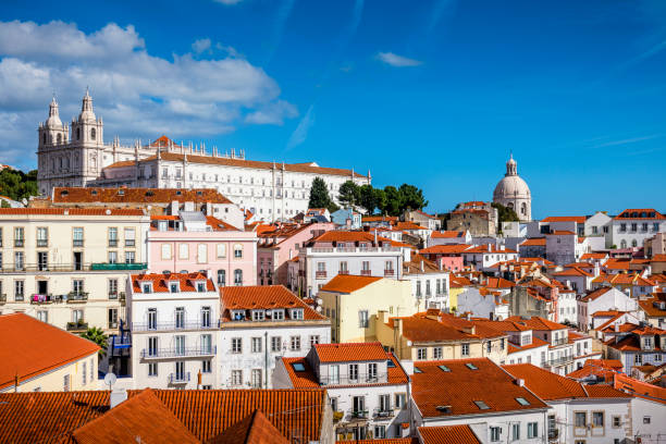 istock aerial view over the rooftops of Lisbon 1449602895