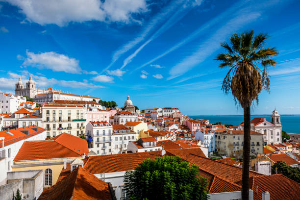 istock aerial view over the rooftops of Lisbon 1449602997