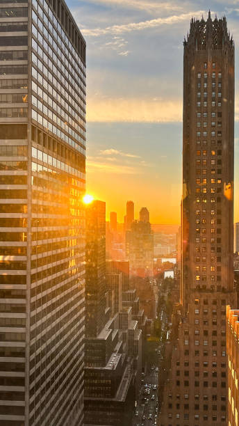 istock Sunrise in Manhattan with Skyscapers 1449604603