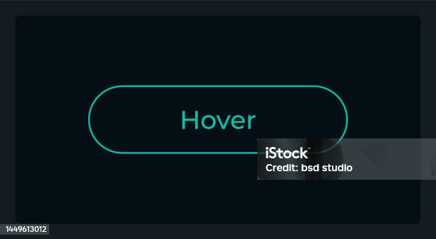 Hover Sign In Hover Sign Up Button State Ui Element Template Stock Illustration ...