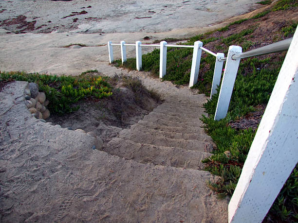 Stairway of Sand stock photo