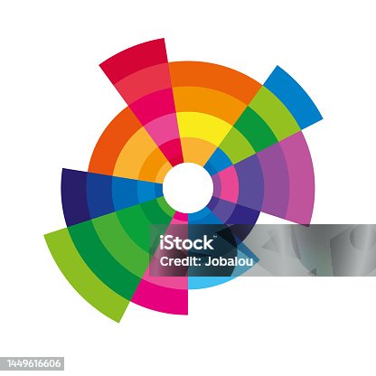 istock Colorful Geometric Concentric Design Element 1449616606