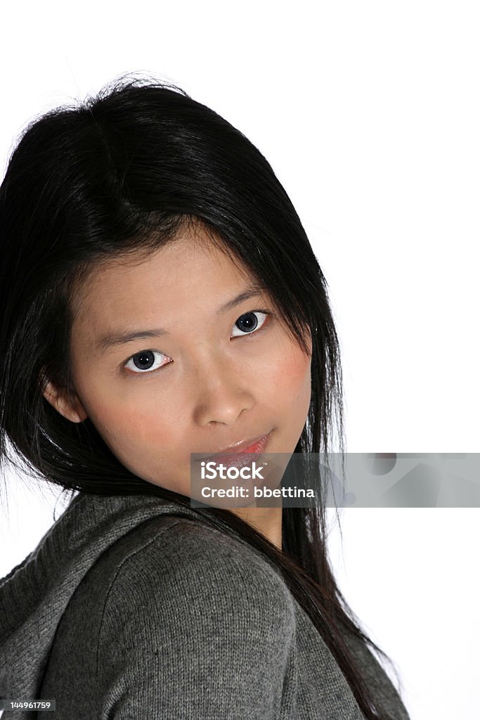 Attraente Donna asiatica - Foto stock royalty-free di Abbigliamento casual