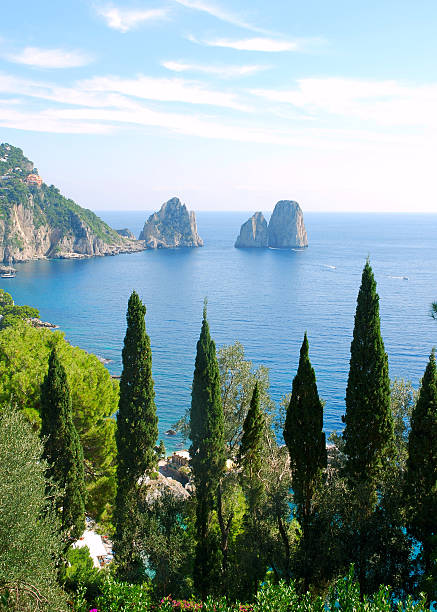 Capri island (famous Faraglioni)