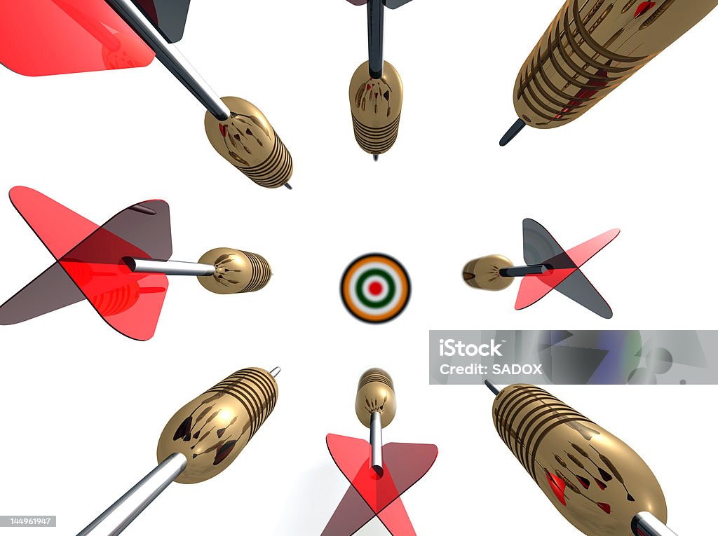 Voando de dardos - Foto de stock de Alvo royalty-free