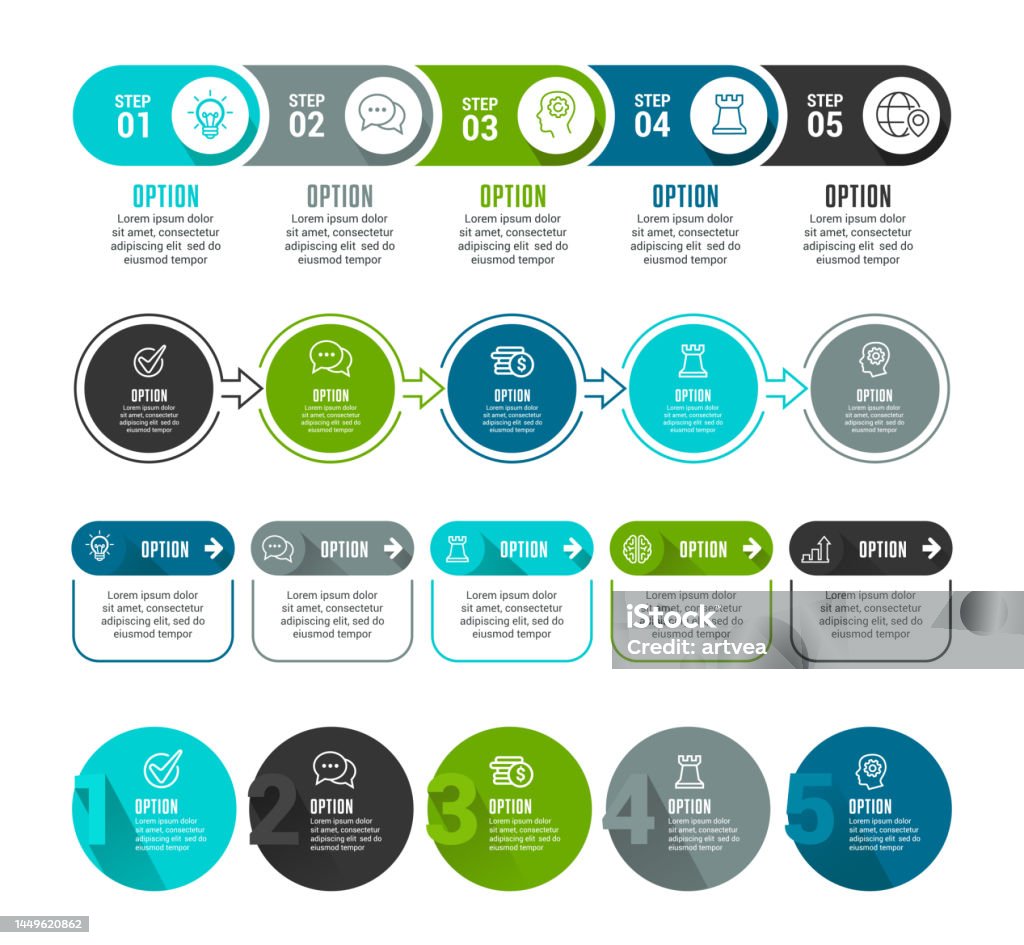 Conjunto de elementos infográficos - arte vectorial de Infografía libre de derechos Conjunto de elementos infográficos - arte vectorial de Infografía libre de derechos