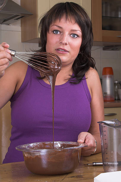 istock Stirring the brownie dough 144962174