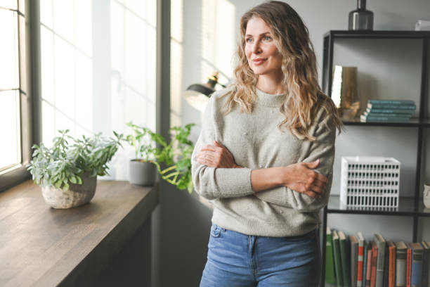 istock Beautiful middle aged woman 1449624503