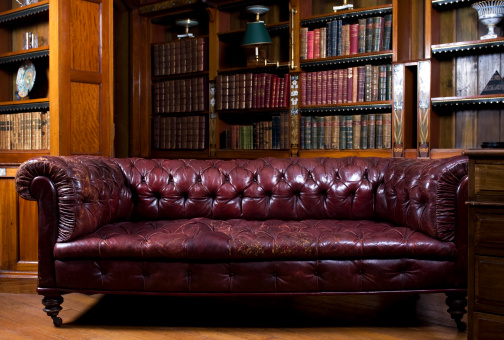 retro brown leather couch, lounge sitting room