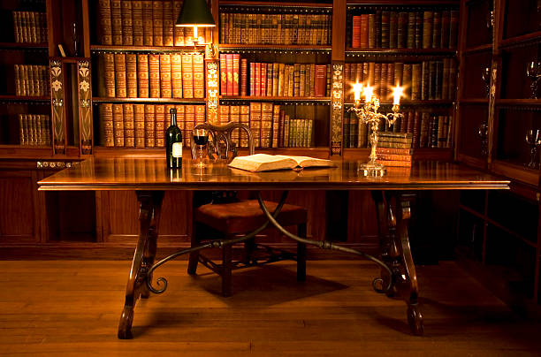  Reading room in old library