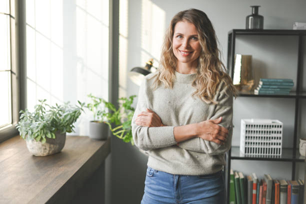 istock Beautiful middle aged woman 1449626497