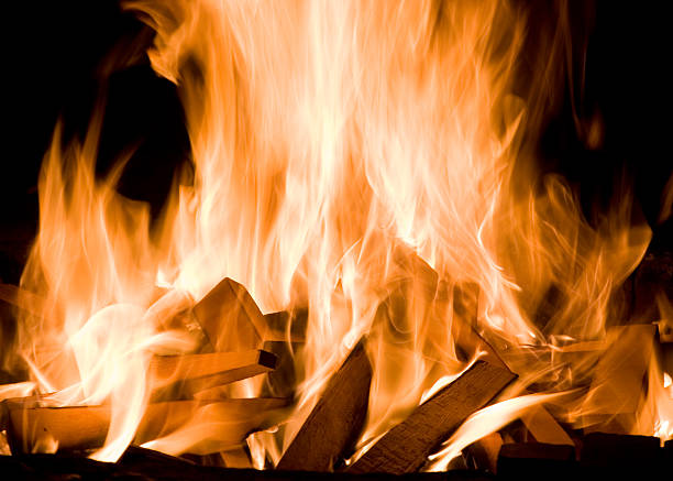 Fire Close stock photo