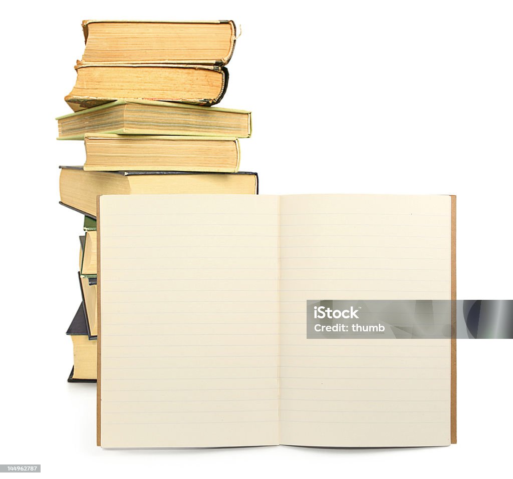 Подкладка упражнения книга с книг на заднем плане - Стоковые фото Архивная папка роялти-фри