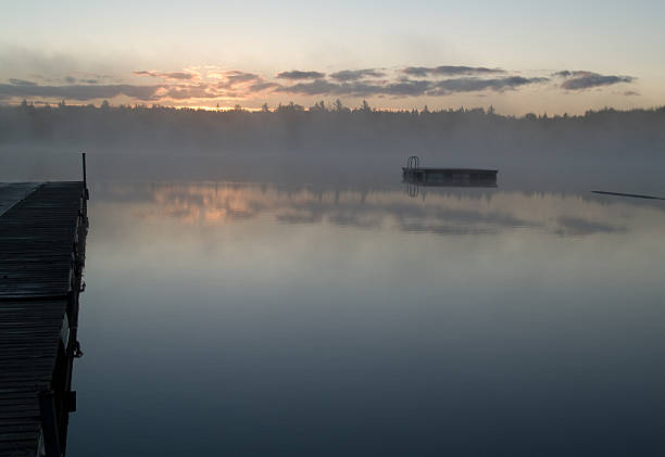 istock Autumn Sunrise on Lietash Lake 144962932
