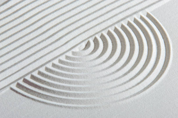 istock textured sand and stone in Japanese zen garden 1449629652