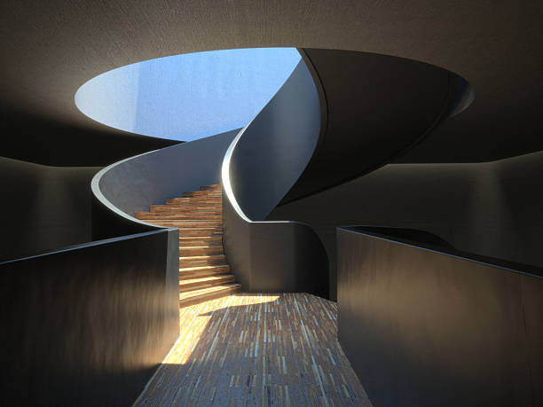 Moderne escalier en colimaçon - Photo