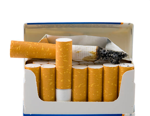 Smoking is a bad habit! stock photo
