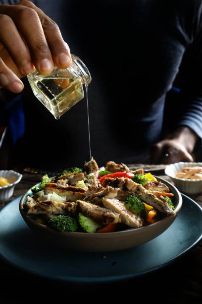 Chicken salad with veggies